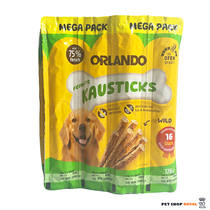 تشویقی سگ اورلاندو طعم گوشت شکار Orlando Wild stick ( یک عدد )