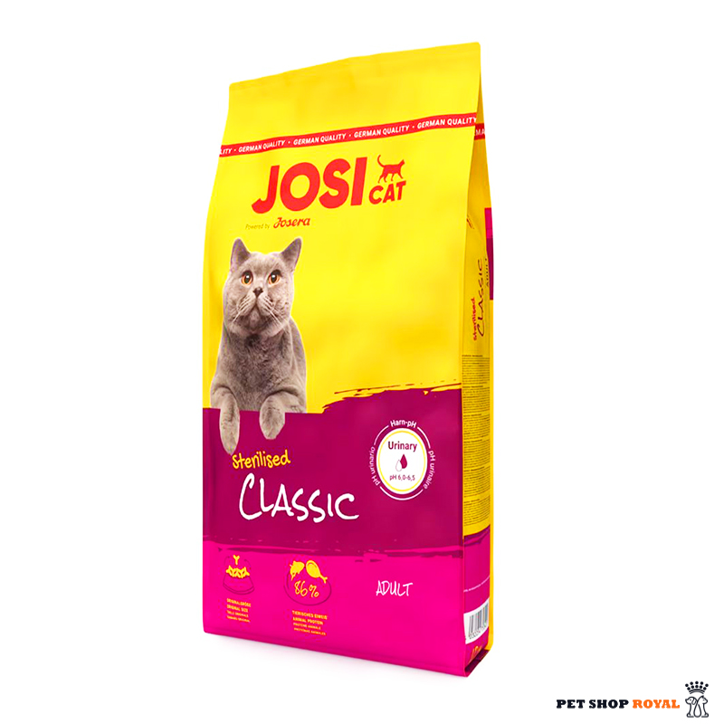 غذای خشک گربه عقیم شده جوسی کت کلاسیک مدل JosiCat Sterilised Classic