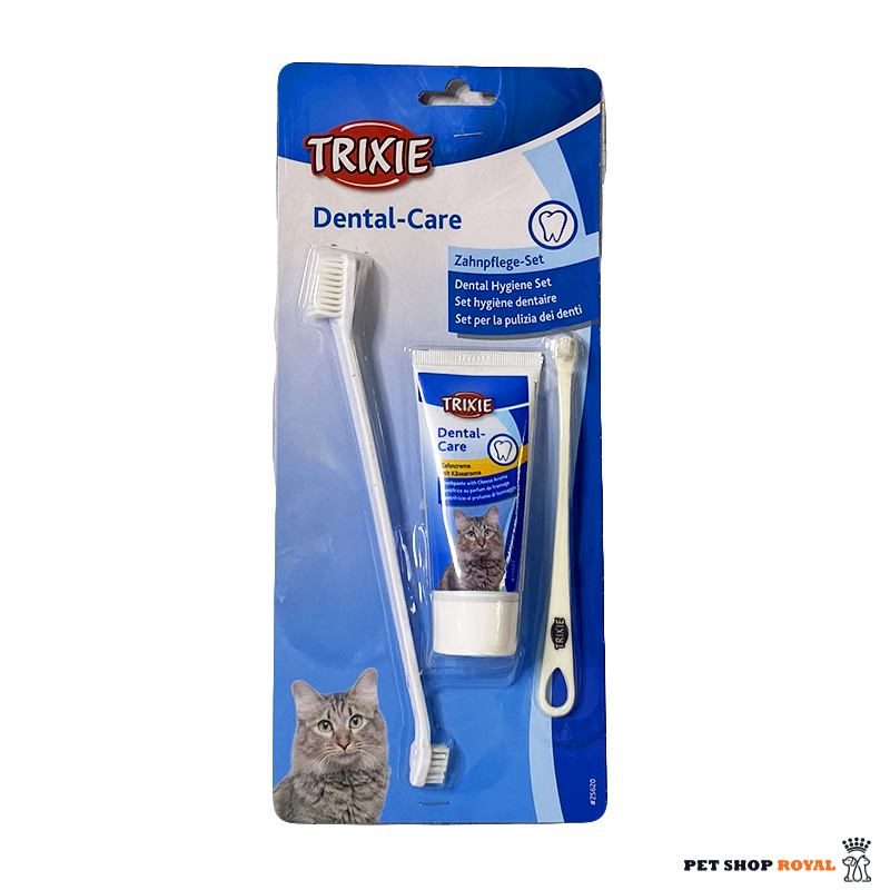ست مسواک و خمیردندان گربه تریکسی (Trixie dental care paste cat)