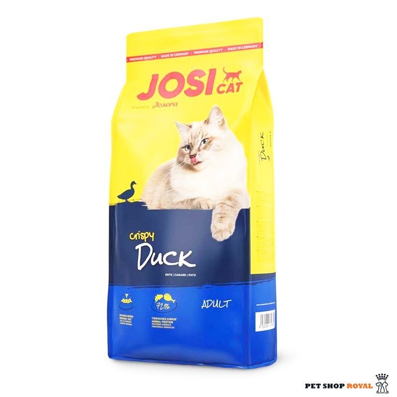 غذای خشک گربه بالغ جوسی کت طعم اردک وزن ۱۸ کیلوگرم JosiCat crispy duck