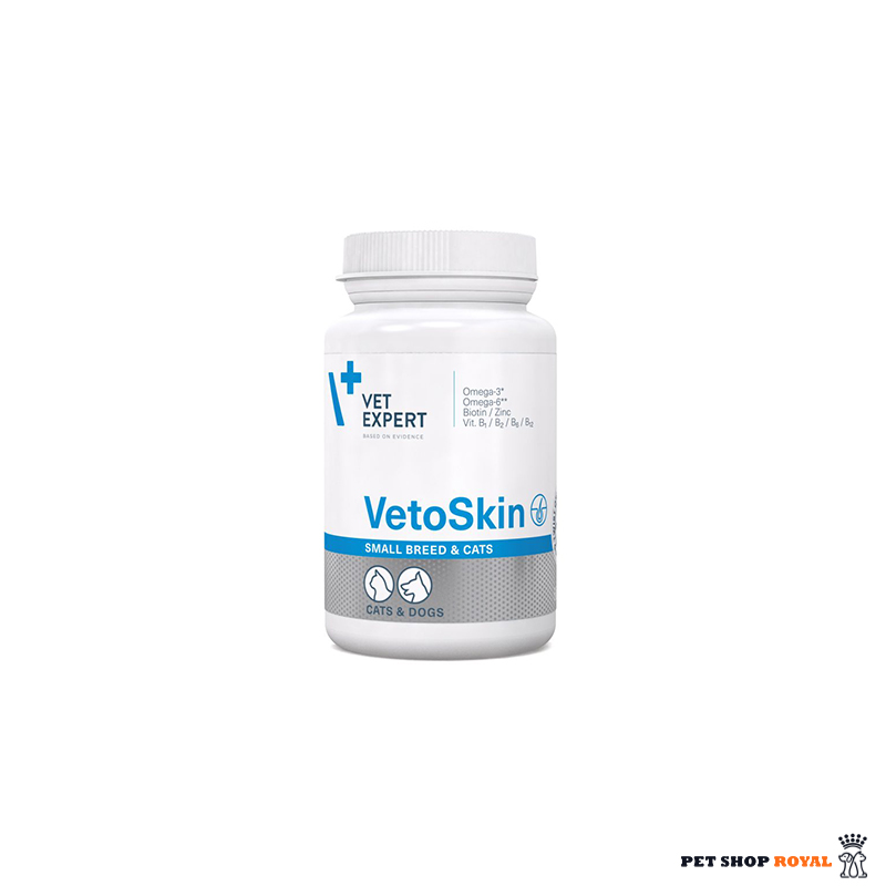 مکمل تقویت پوست و مو وت اکسپرت گربه و سگ Vet Expert vetoskin Twist Off capsule