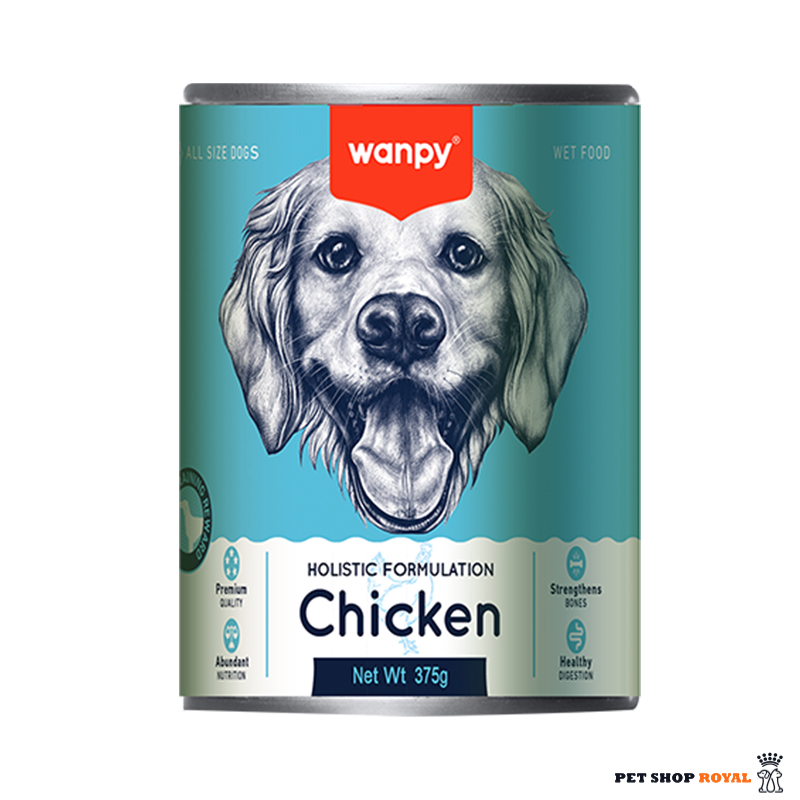 کنسرو سگ ونپی طعم مرغ Wanpy Premium Dog Canned Food Chicken