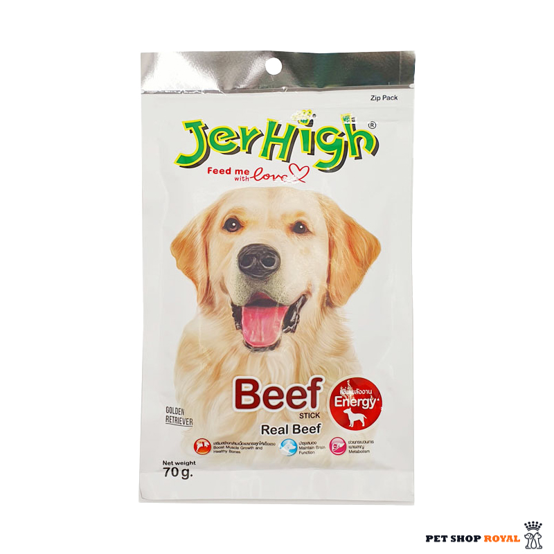 تشویقی سگ جرهای با طعم گوشت گاو Jerhigh Stick Beef