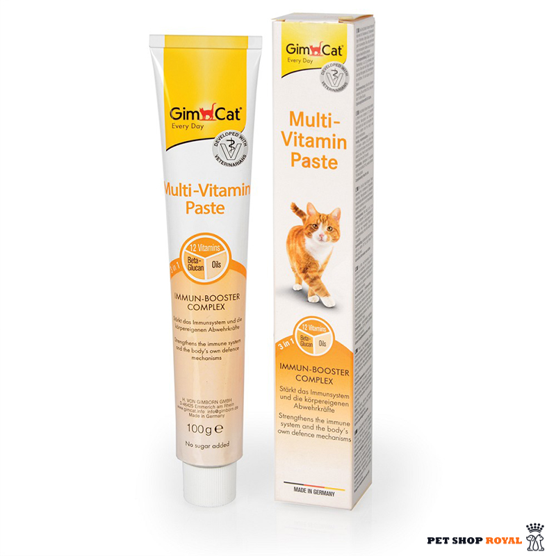 خمیر مولتی ویتامین جیم کت 50 گرمی |  Gimcat Paste Multi Vitamin  50g