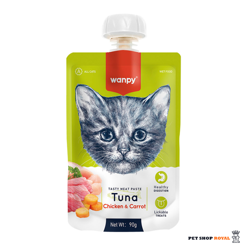 پودینگ گربه ونپی انگلیسی نویس طعم تن| Wanpy Pudding Tuna