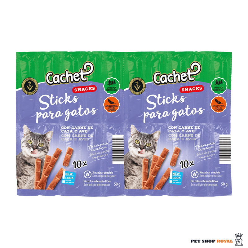 تشویقی مدادی گربه طعم گوزن و پرندگان کچت cachet wild geflugel (یک عددی)