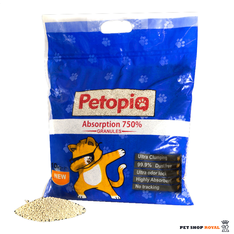 خاک بستر گربه پتوپیا ساده وزن 10 کیلوگرم Simple petopia cat litter weighing 10 kg