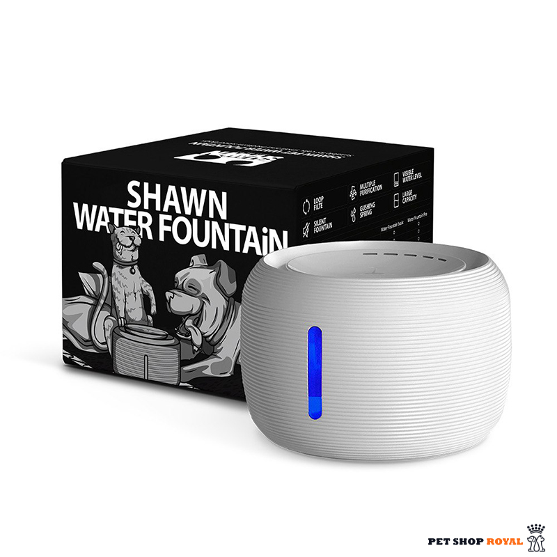 آبخوری و تسویه آب اتوماتیک سگ و گربه 5 فیلتر مدل SHAWN رنگ سفید