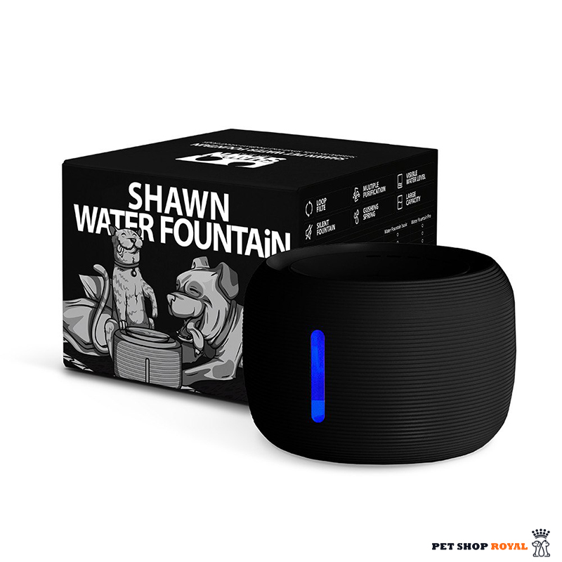 آبخوری و تسویه آب اتوماتیک سگ و گربه 5 فیلتر مدل SHAWN رنگ مشکی