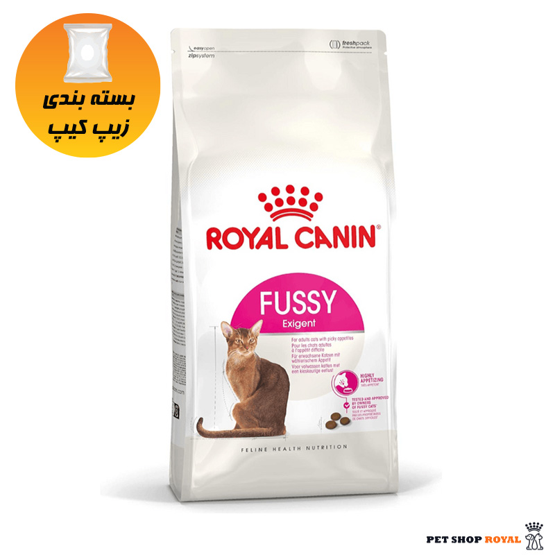 غذای خشک گربه بالغ رویال کنین مدل Fussy Exigent وزن 1 کیلوگرم